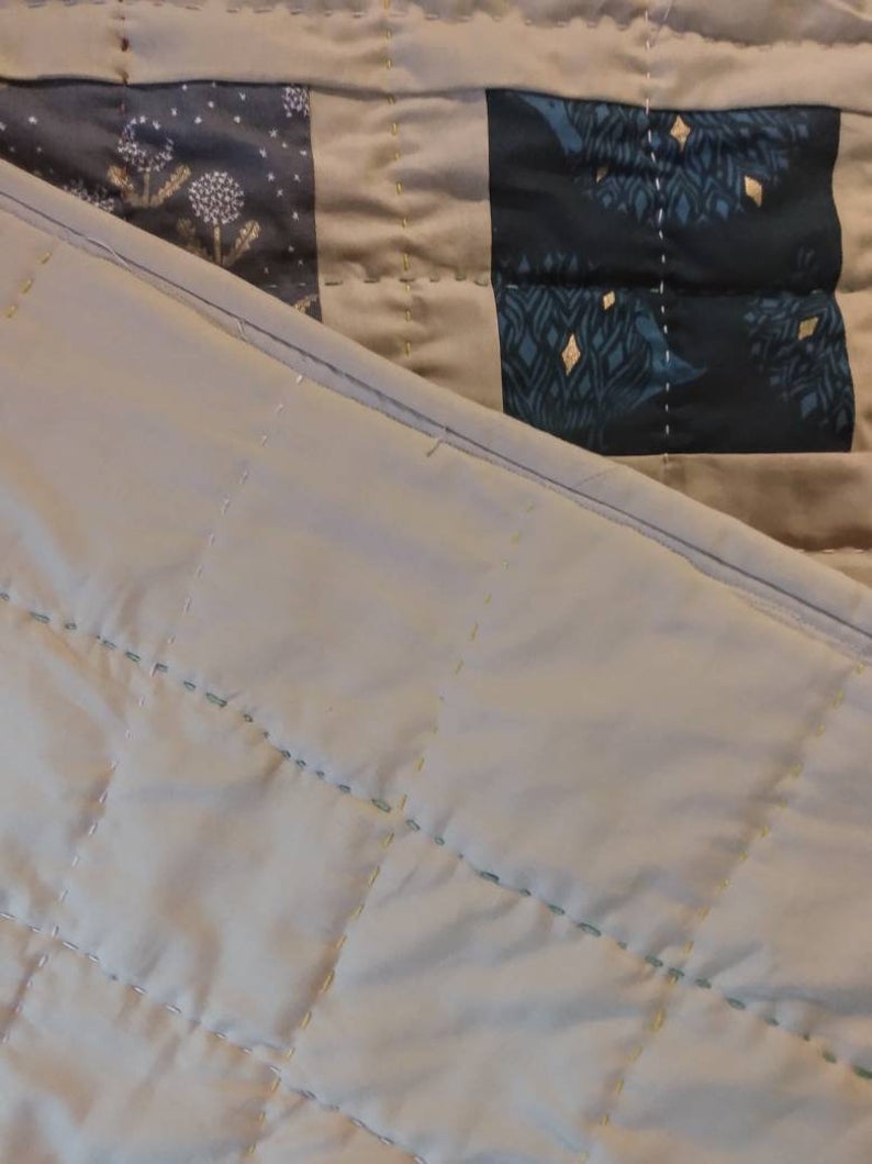 khaki backing and binding