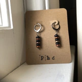 Striped Earrings- Caterpillars