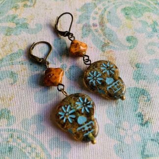 Coco & Los Muertos Earrings - Lime Luster