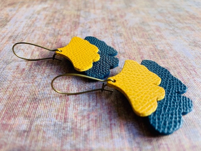 Ginkgo Collection - Indigo/Goldenrod - Image 2