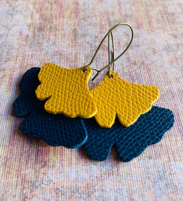 Ginkgo Collection - Indigo/Goldenrod - Image 3