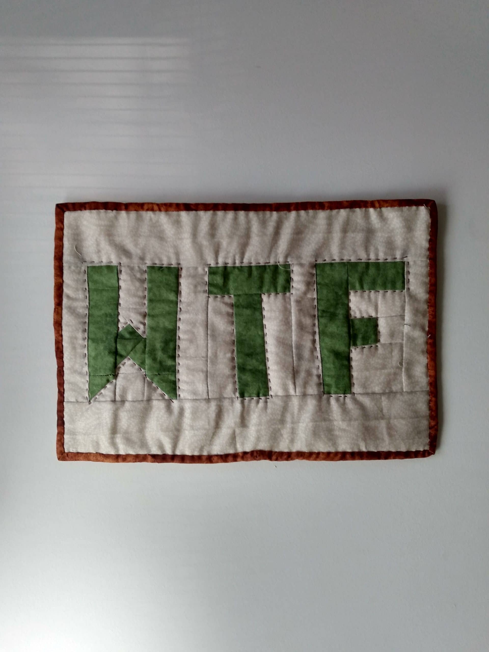 WTF mini quilt