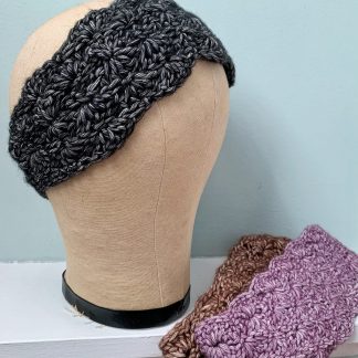 Pretty Ear Warmer Headband - Black