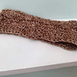 Pretty Ear Warmer Headband - Warm Brown