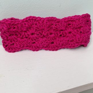 Merino Wool Ear Warmer Headband - MAGENTA