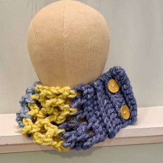 Chunky Blue And Green Cowl