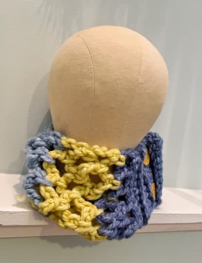 Chunky Blue And Green Cowl - Image 2