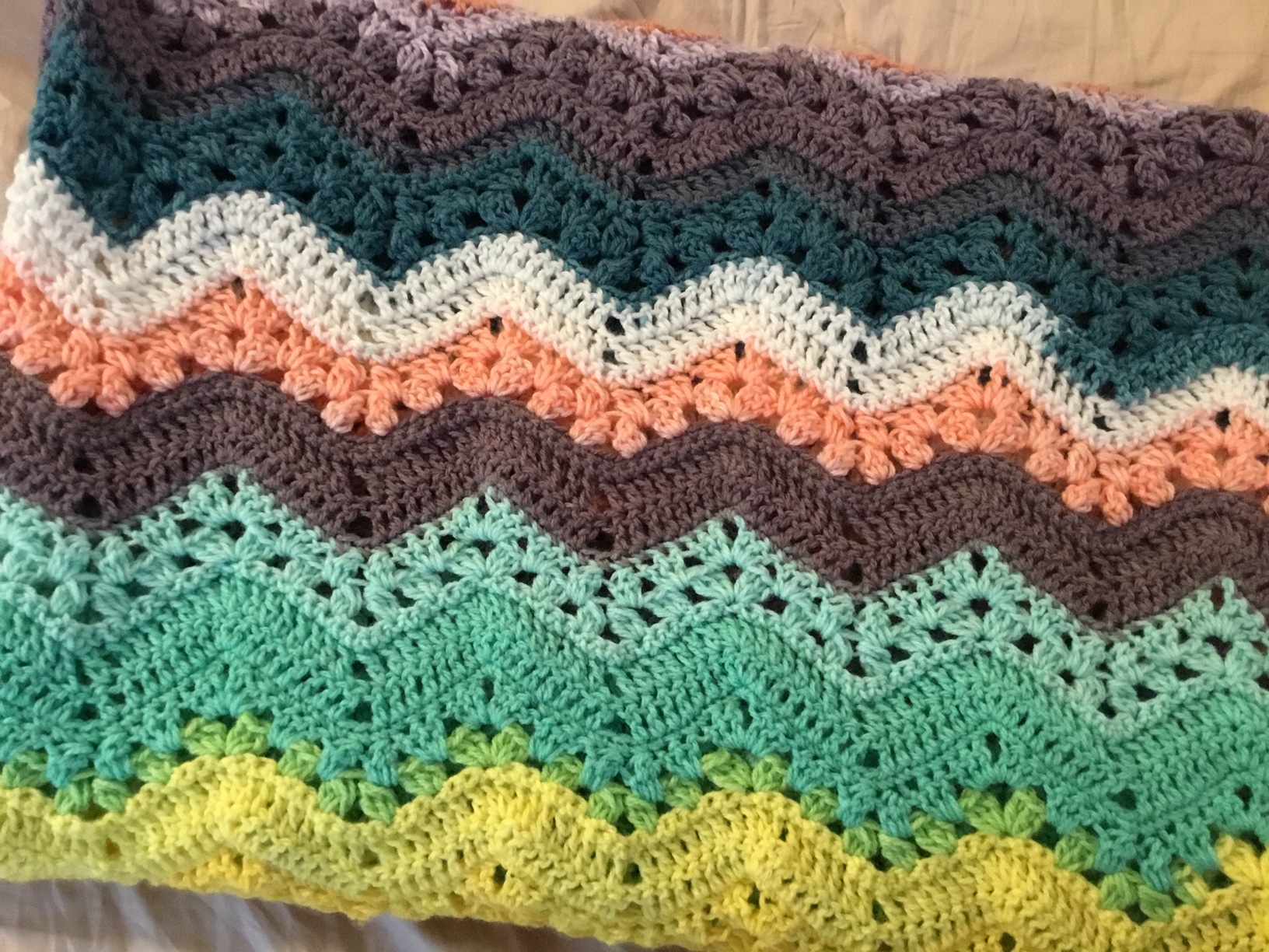Beautiful Multi-Color Chevron Blanket - Image 2