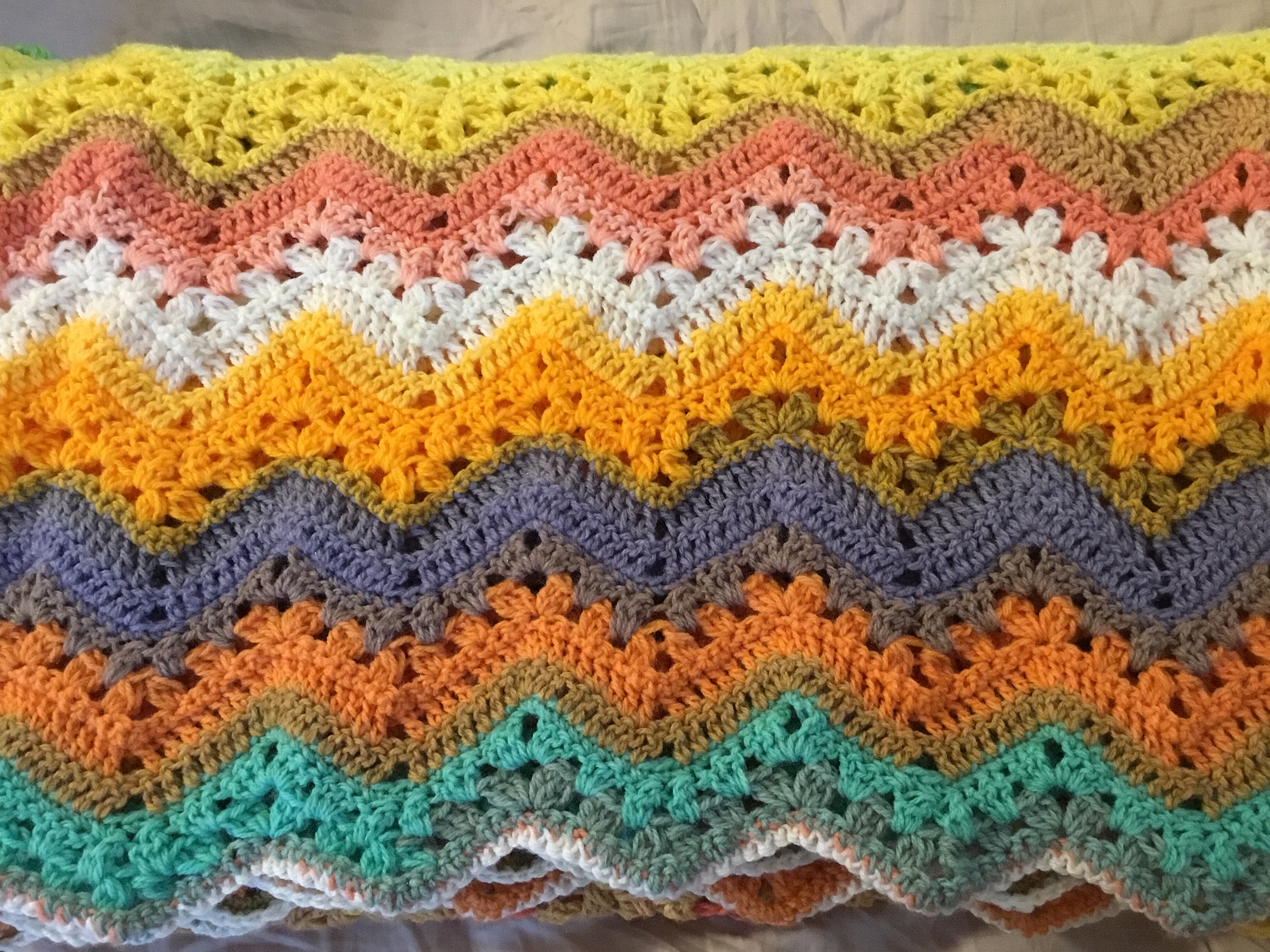 Beautiful Multi-Color Chevron Blanket - Image 3