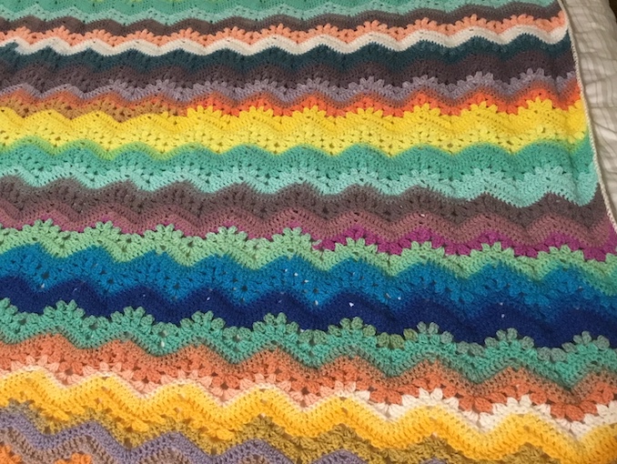 Beautiful Multi-Color Chevron Blanket - Image 4