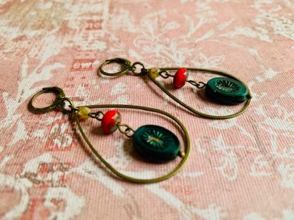 Starlight Earrings - Emerald - Image 2