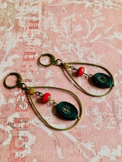 Starlight Earrings - Emerald - Image 3