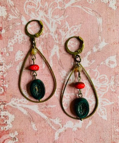 Starlight Earrings - Emerald