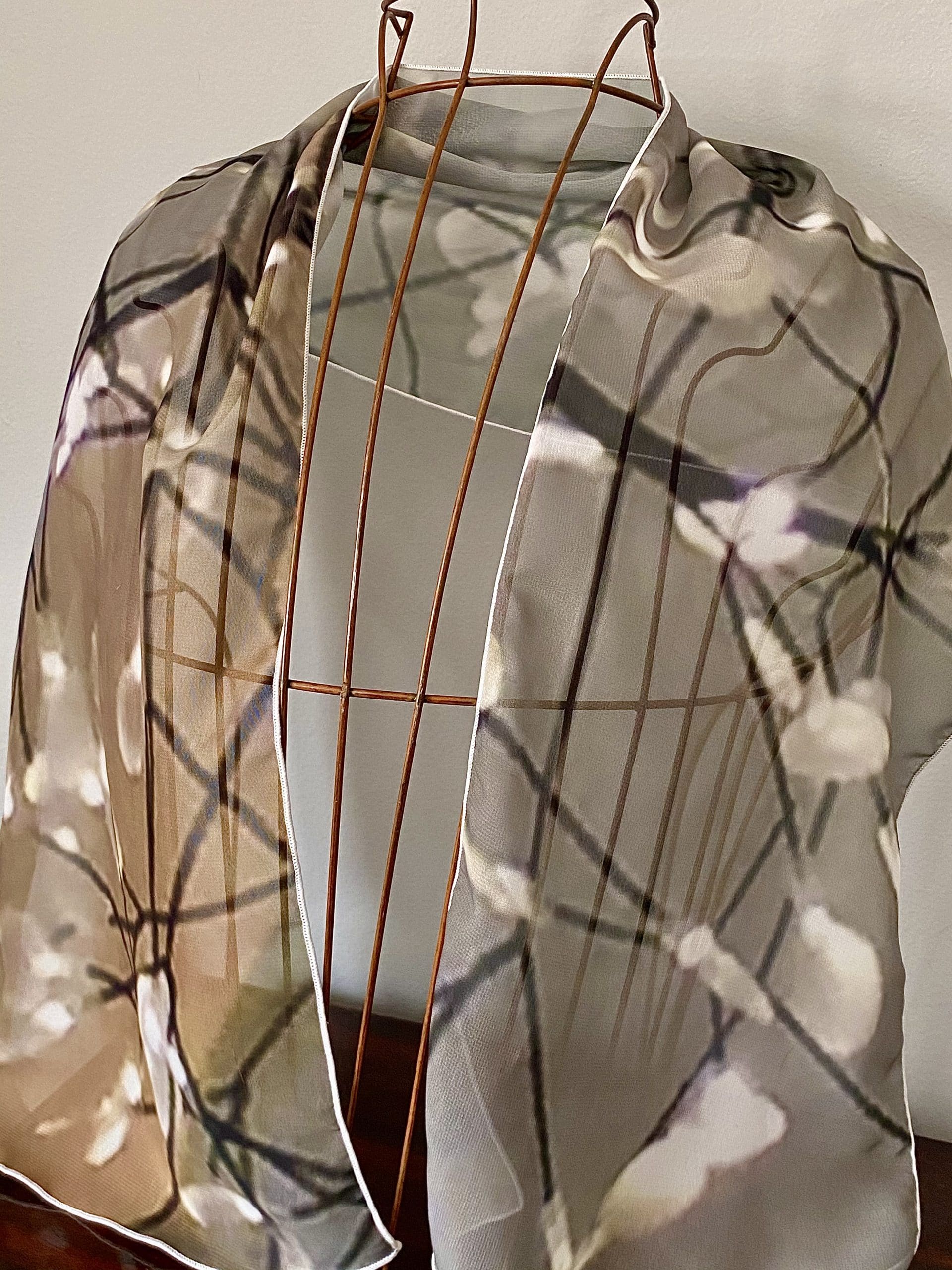Chiffon Chandelier Scarf, 10x45