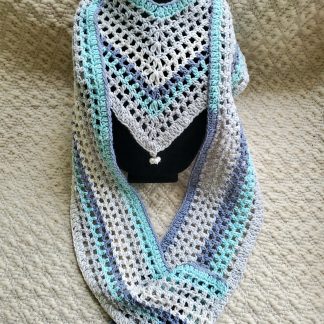 Crochet v-scarf