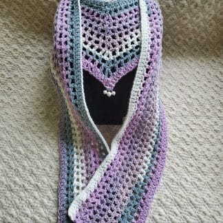 Crochet v-scarf