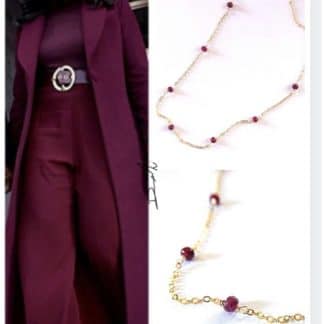 The Michelle Garnet Necklace