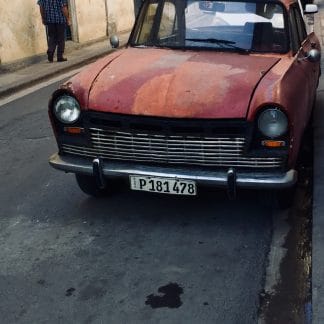 Red Car Rusting 8x10 Matted Print