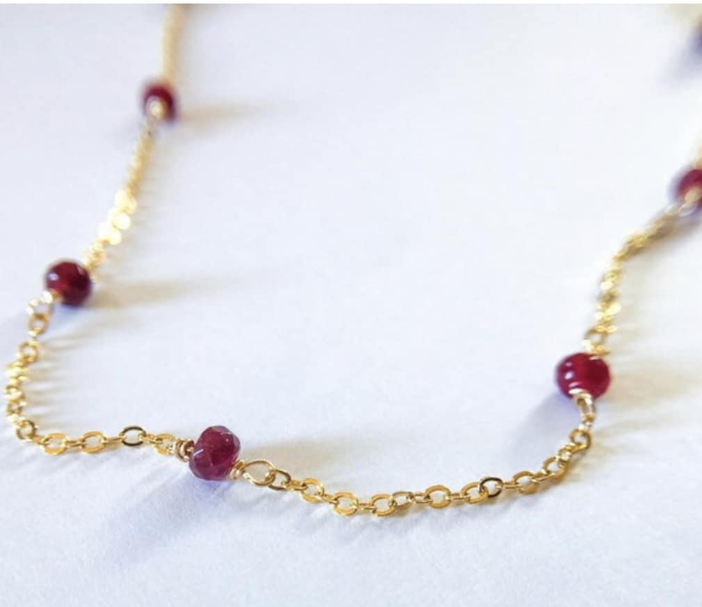 The Michelle Garnet Necklace - Image 2