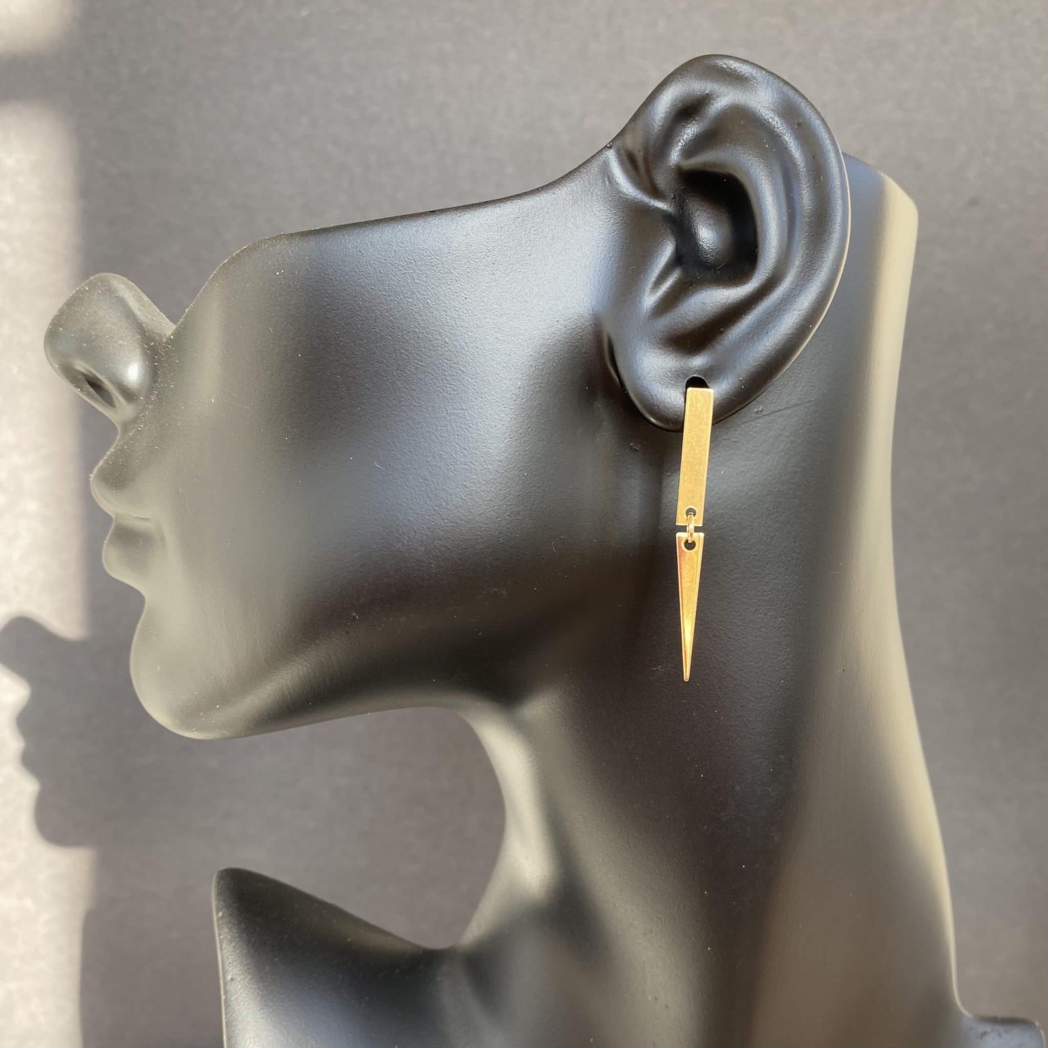 long triangle brass drop