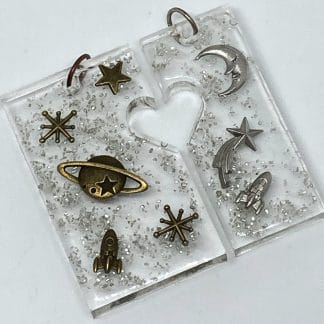 Pair of Constellation Pendants (or Keychains)