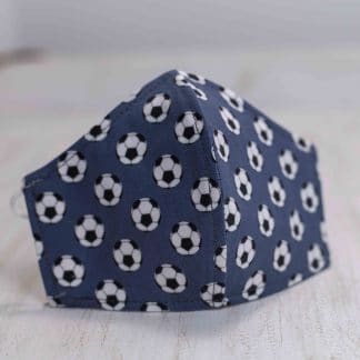 Soccer Kids Mask, 2 Layer, 100% Cotton